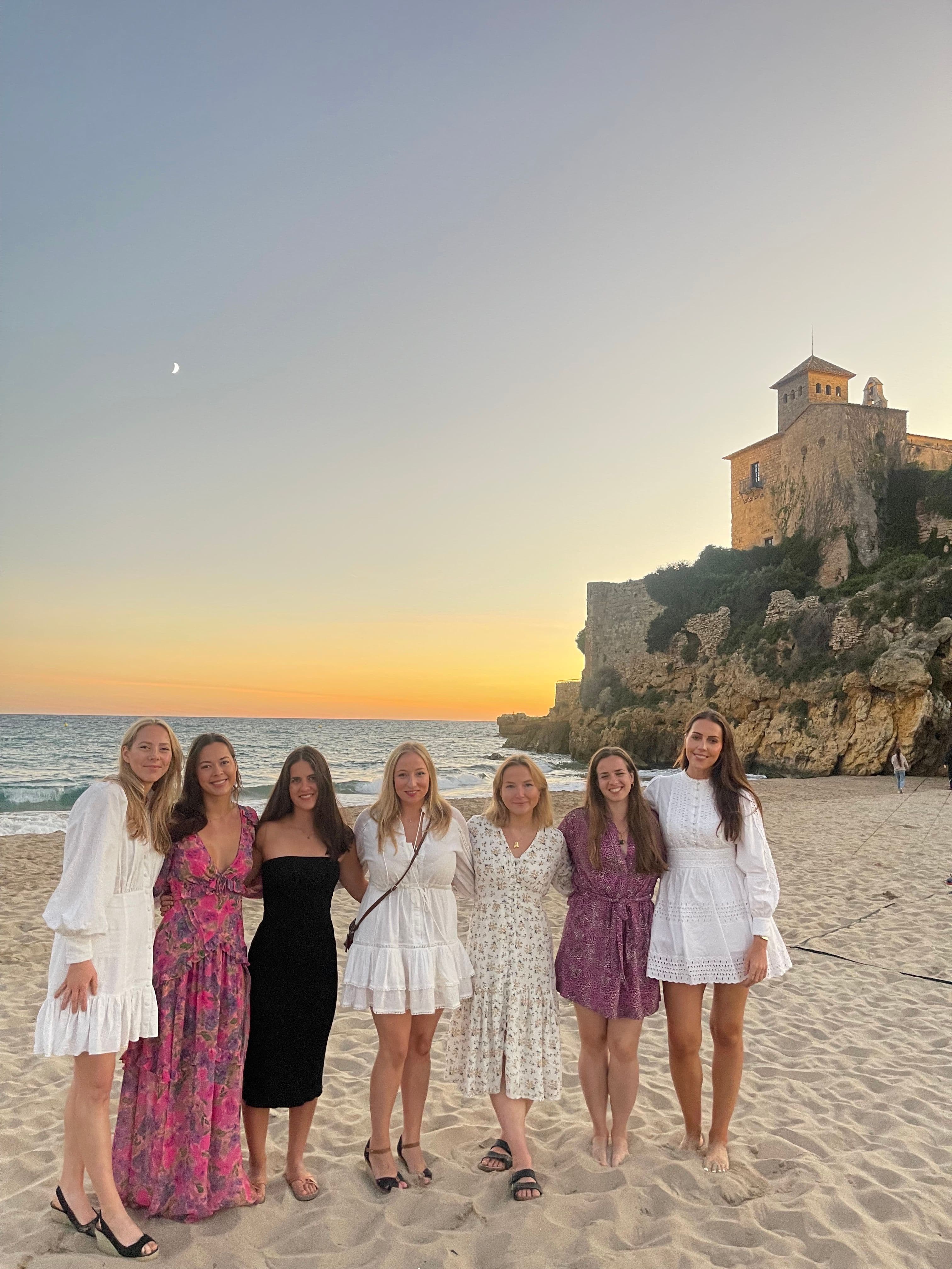 Techgirls på playaen i Barcelona