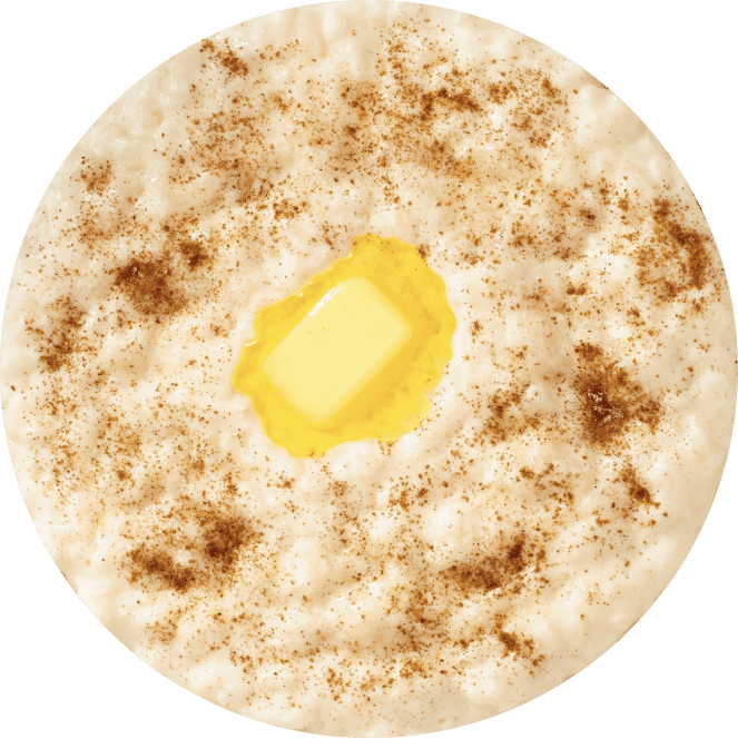 bilde av grøt med smør